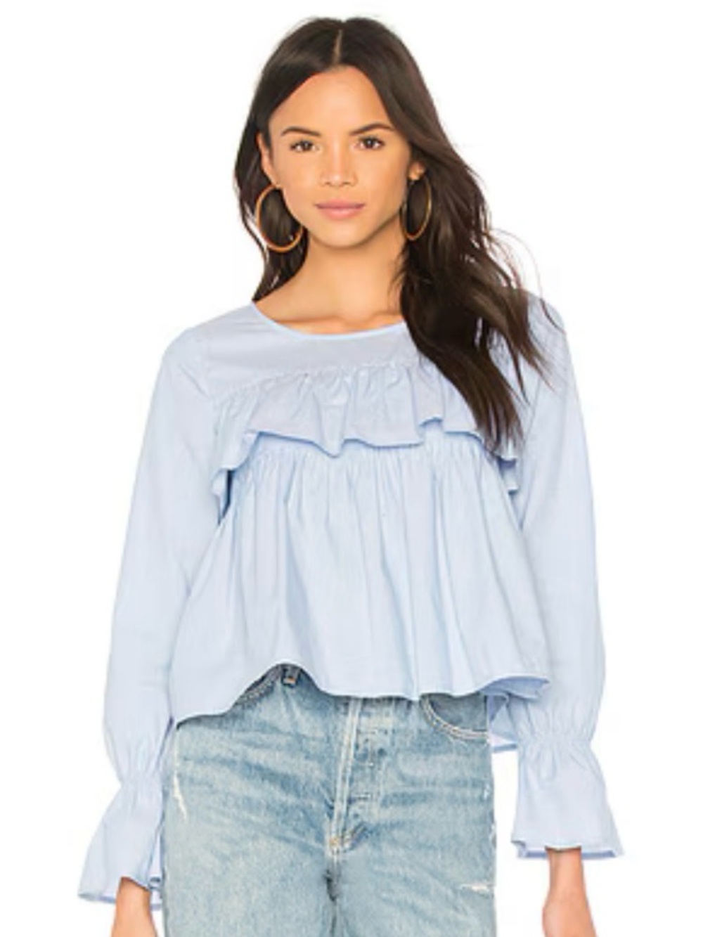 Joie Maritime Ruffle Blouse